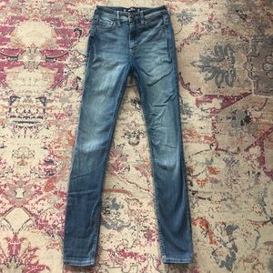 high rise skinny jeans